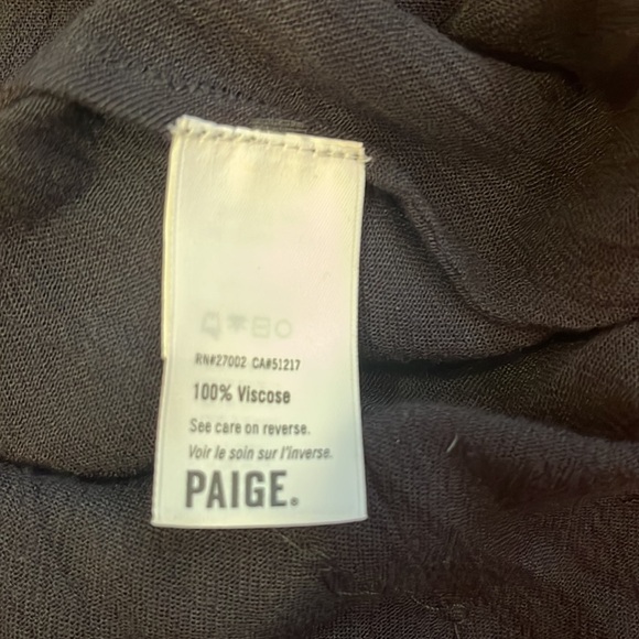 NWT PAIGE Woman’s Black Lisette Tank Size S - Picture 5 of 5